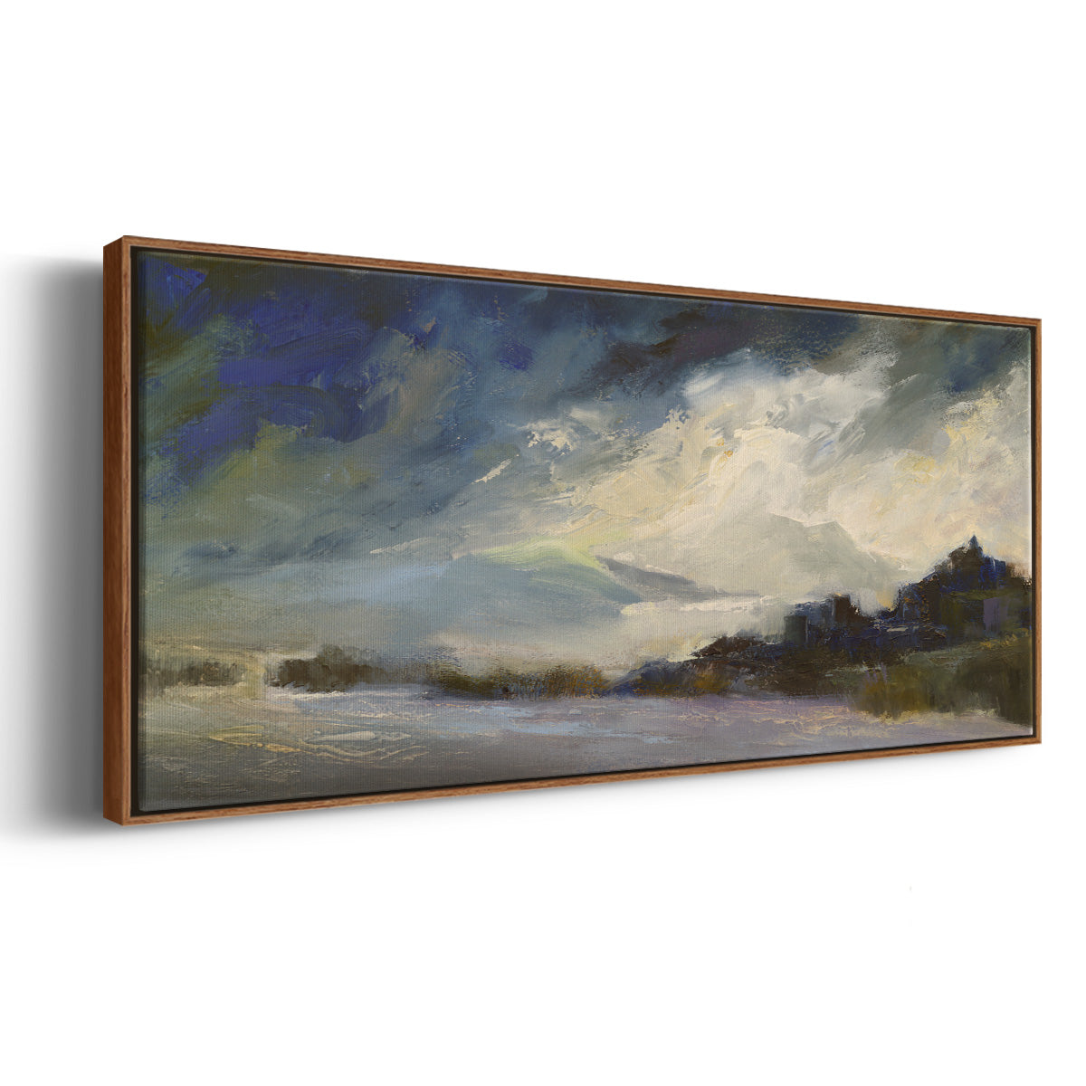 Seaside Sanctuary - Floater Framed Canvas Print