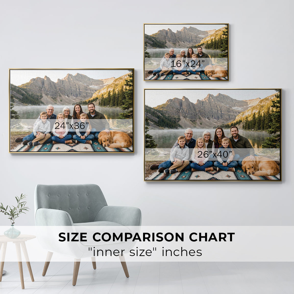 Custom L / Floater Framed Canvas