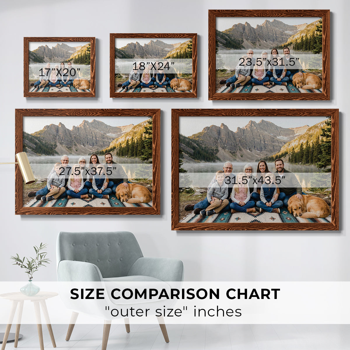 Landscape Custom Rustic Frames - Gallery Wrapped Canvas or Prints