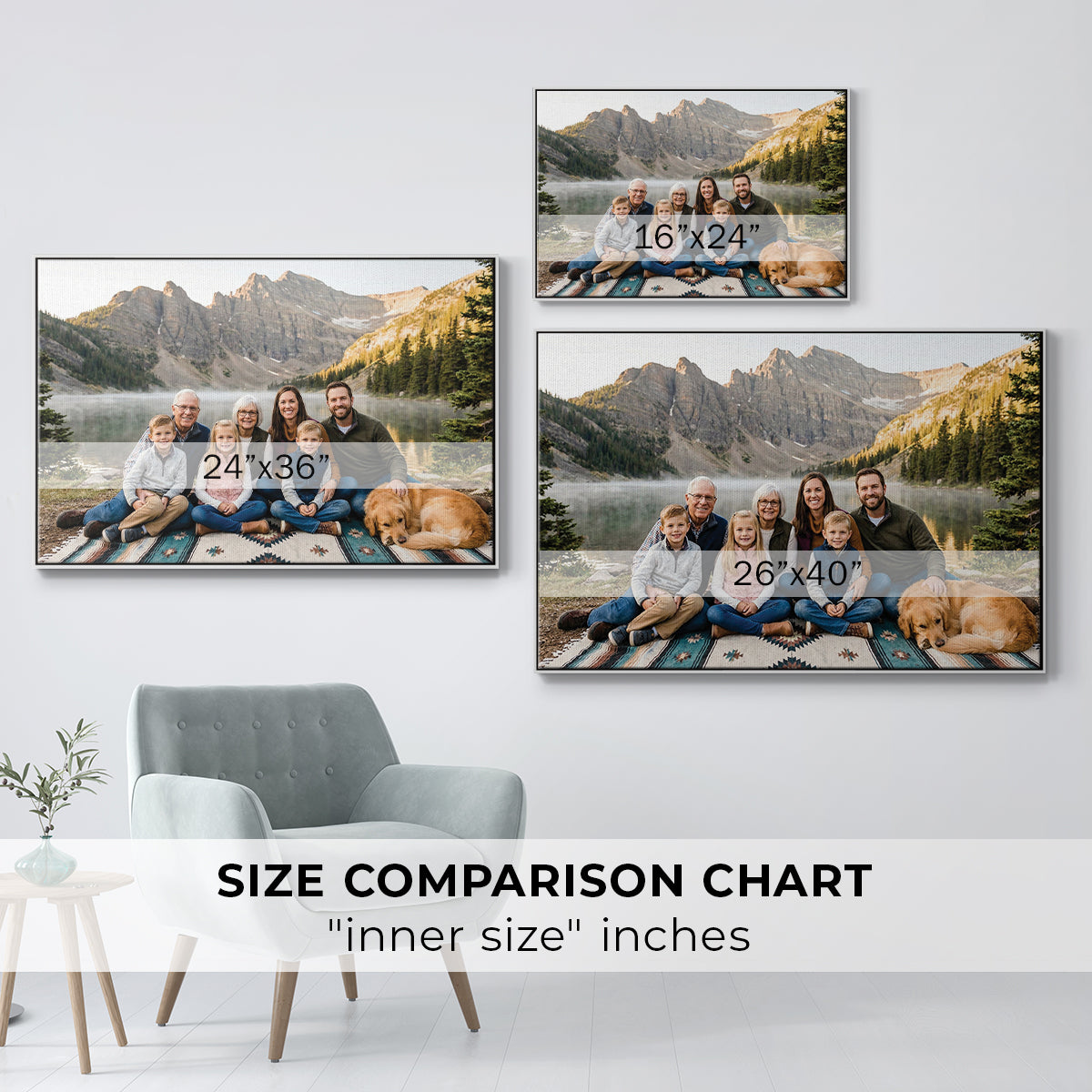 Custom L / Floater Framed Canvas