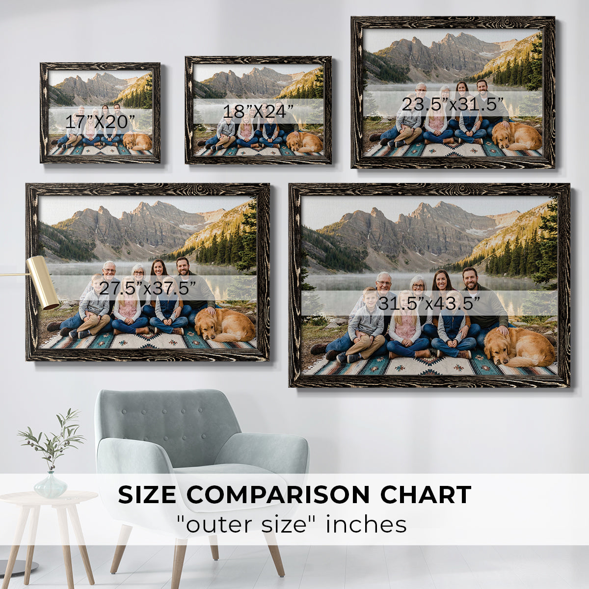 Landscape Custom Rustic Frames - Gallery Wrapped Canvas or Prints