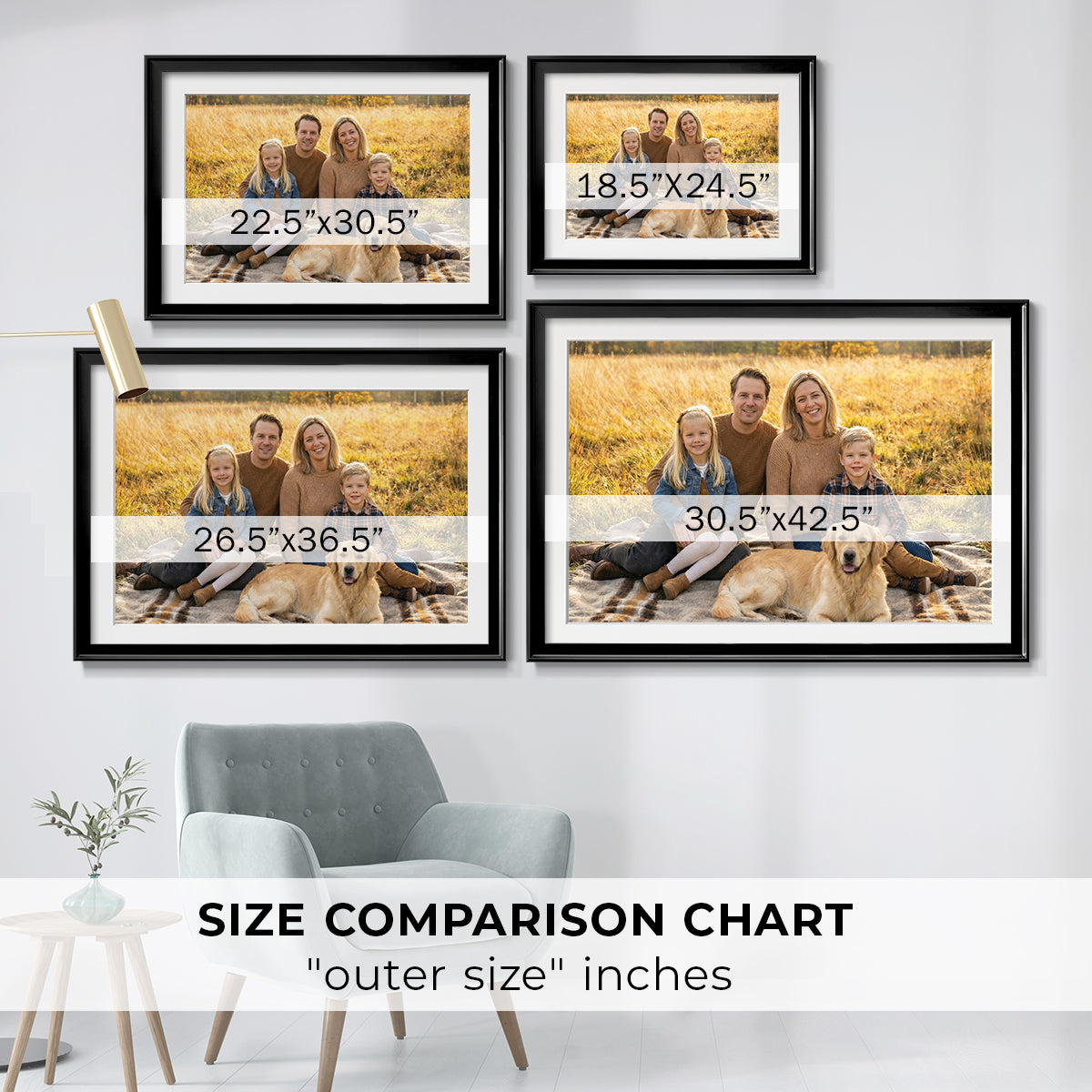 Modern Custom Framed Paper
