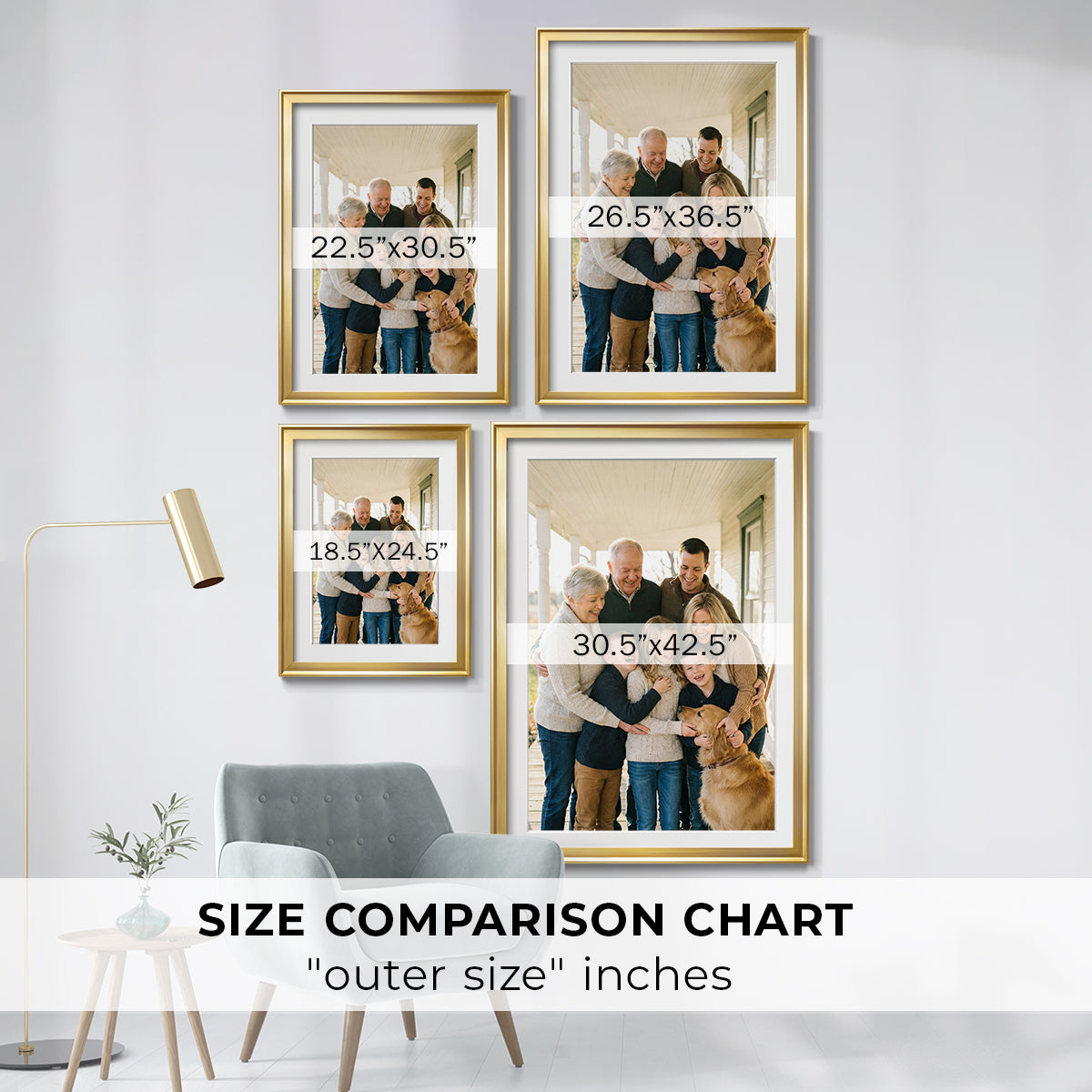 Modern Custom Framed Paper