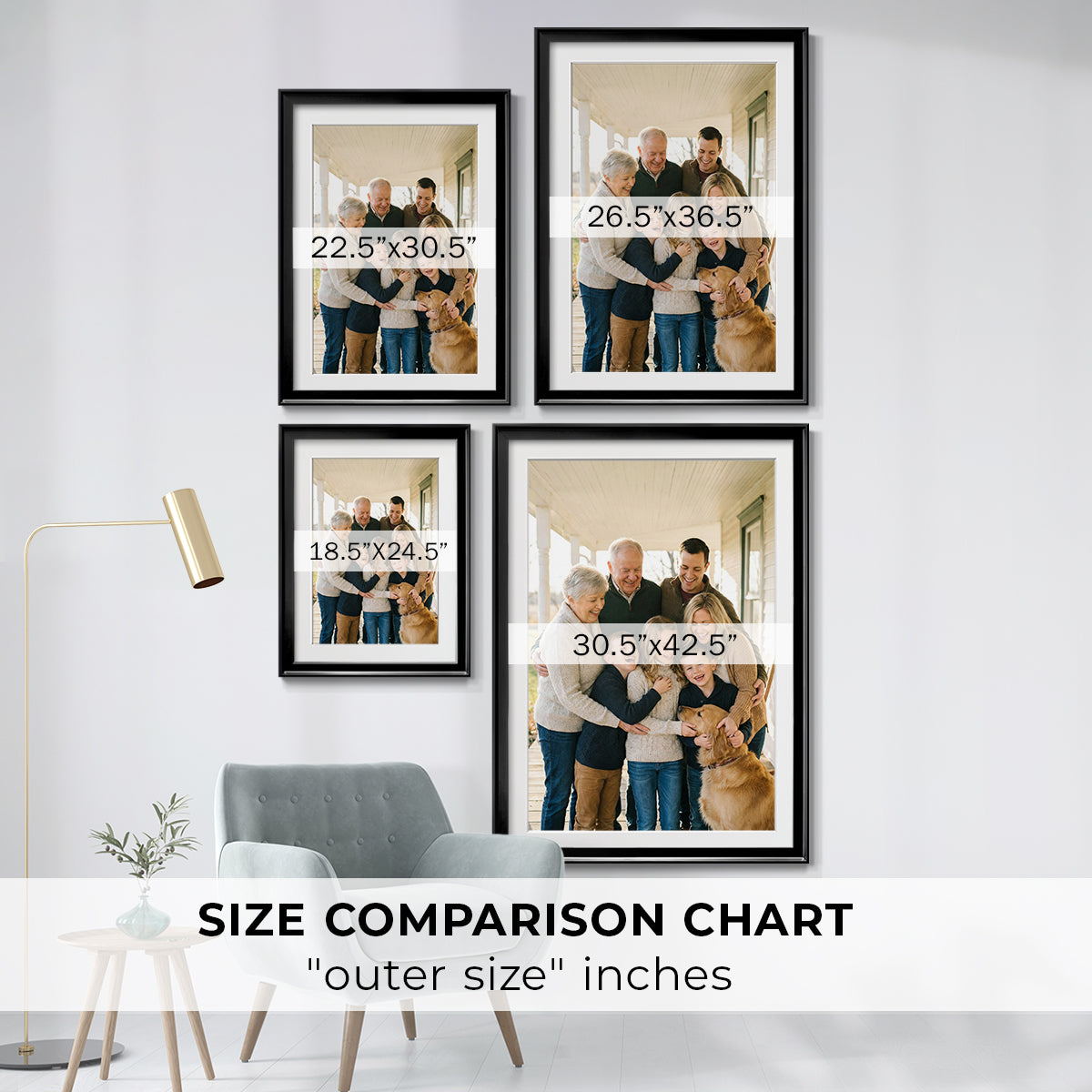 Modern Custom Framed Paper
