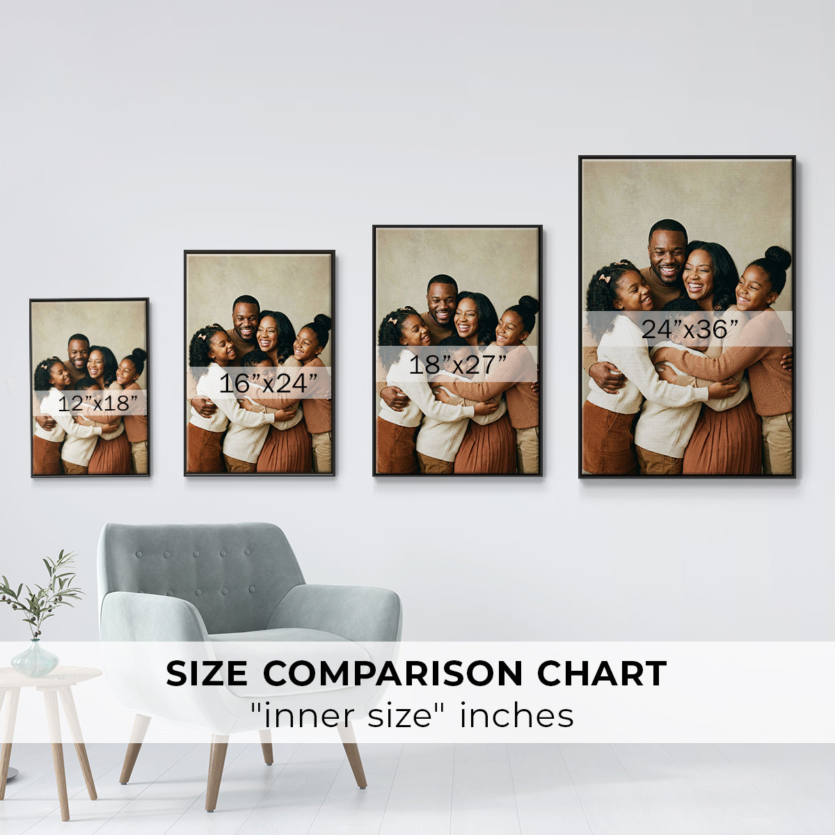 Custom L / Floater Framed Canvas