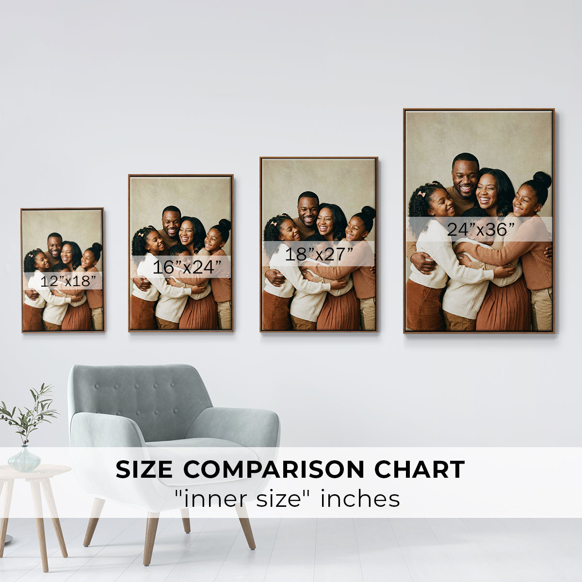 Custom L / Floater Framed Canvas