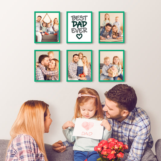 "Best Dad Ever" - Restickable Custom Framed Photo Art Set