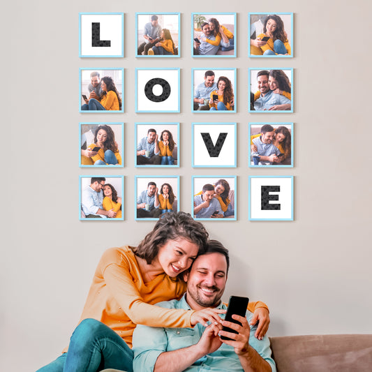 "Love Is In The Air" - Restickable Custom Framed Photo Art Set