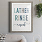 Lather Rinse Repeat - Premium Framed Print - Distressed Barnwood Frame - Ready to Hang