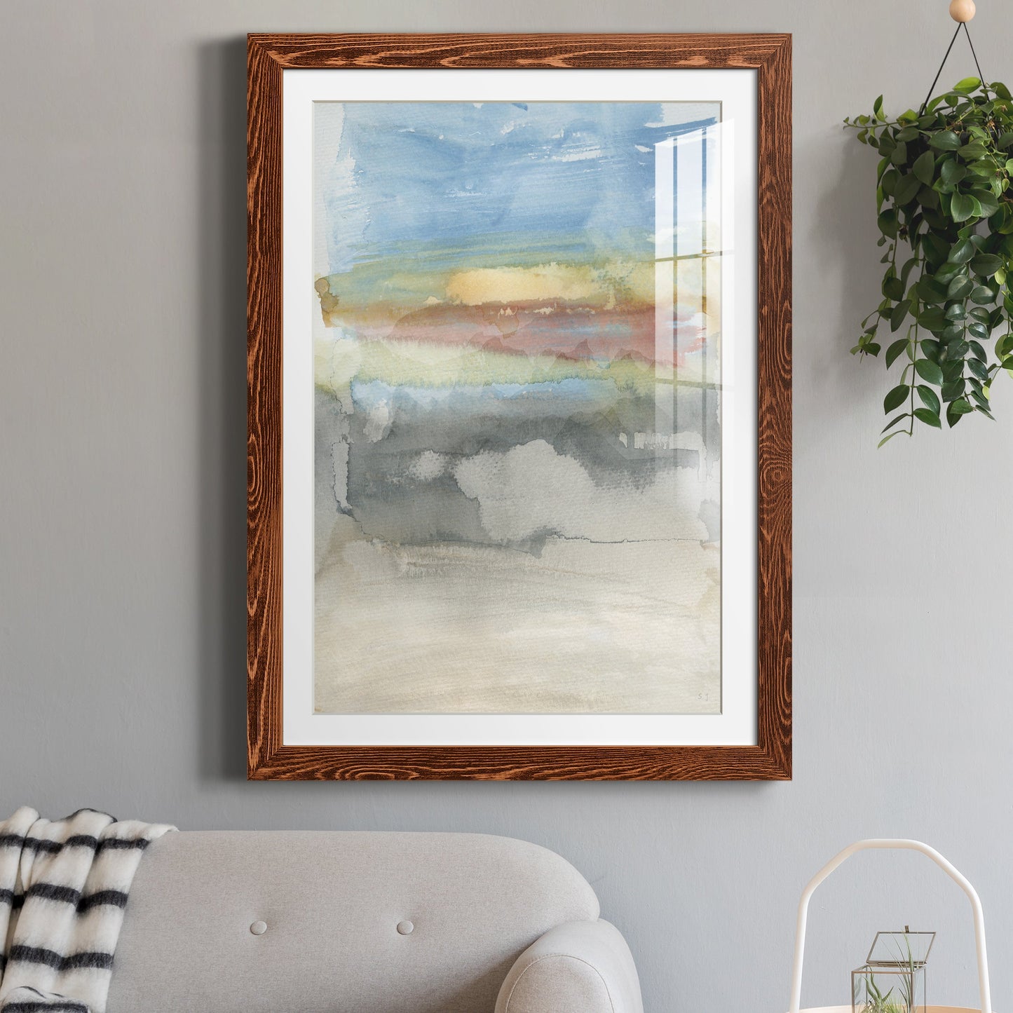 High Desert Sunset I - Premium Framed Print - Distressed Barnwood Frame - Ready to Hang