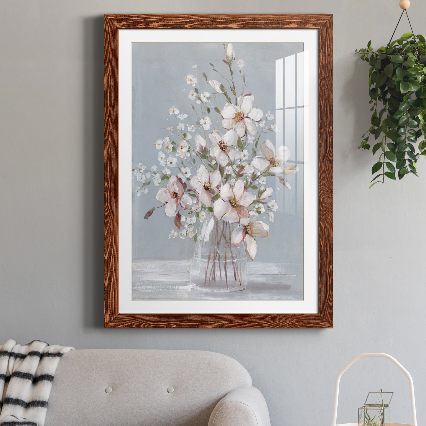 Magnolia Romance - Premium Framed Print - Distressed Barnwood Frame - Ready to Hang