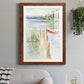 Sketchy Pier - Barnwood Framed Art Print