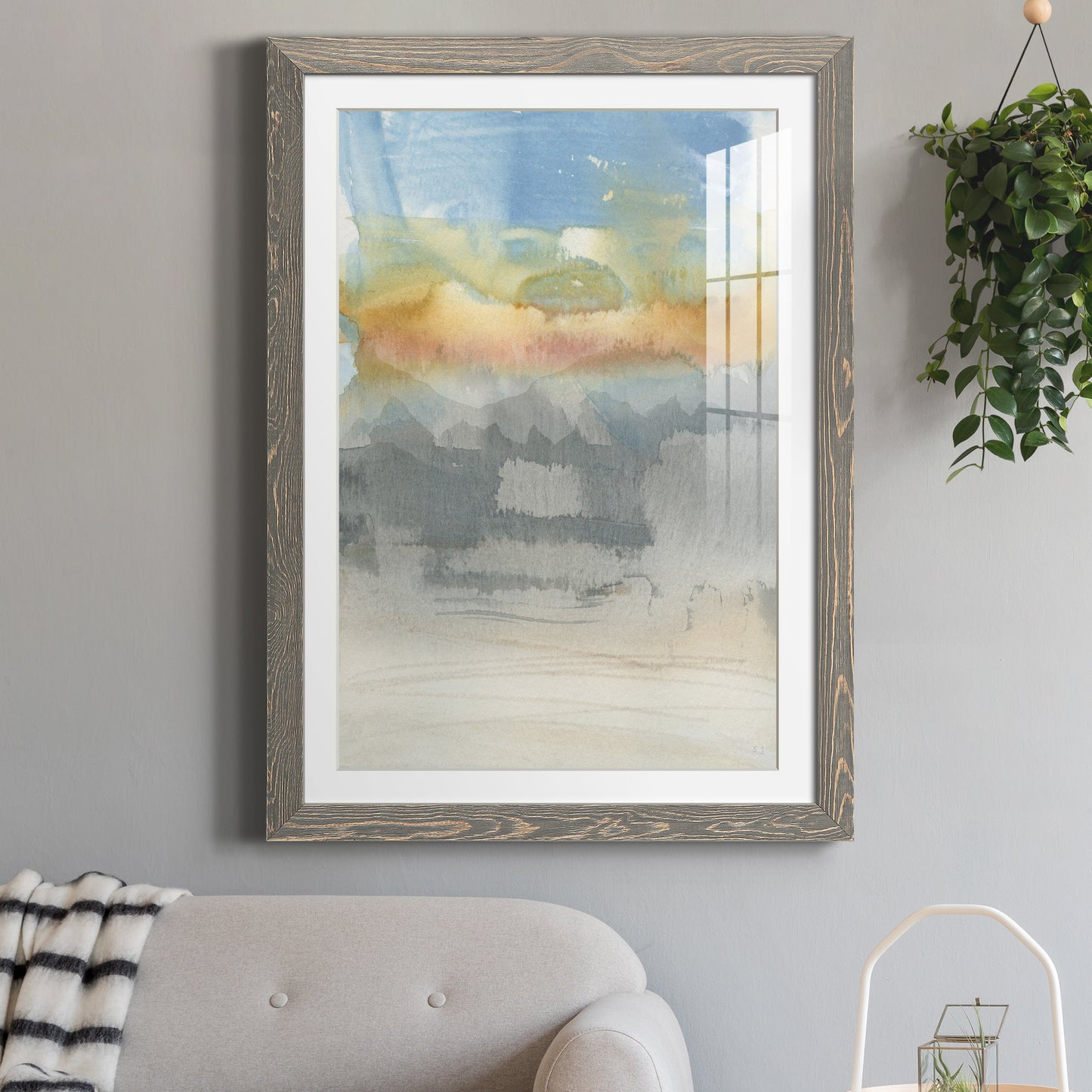 High Desert Sunset II - Premium Framed Print - Distressed Barnwood Frame - Ready to Hang