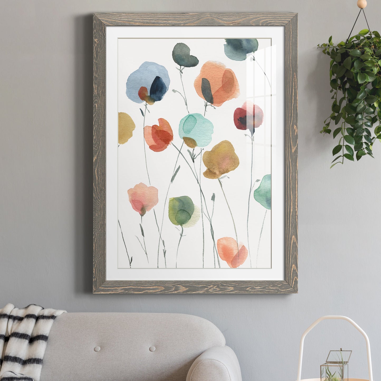 Lollipop Garden II - Premium Framed Print - Distressed Barnwood Frame - Ready to Hang