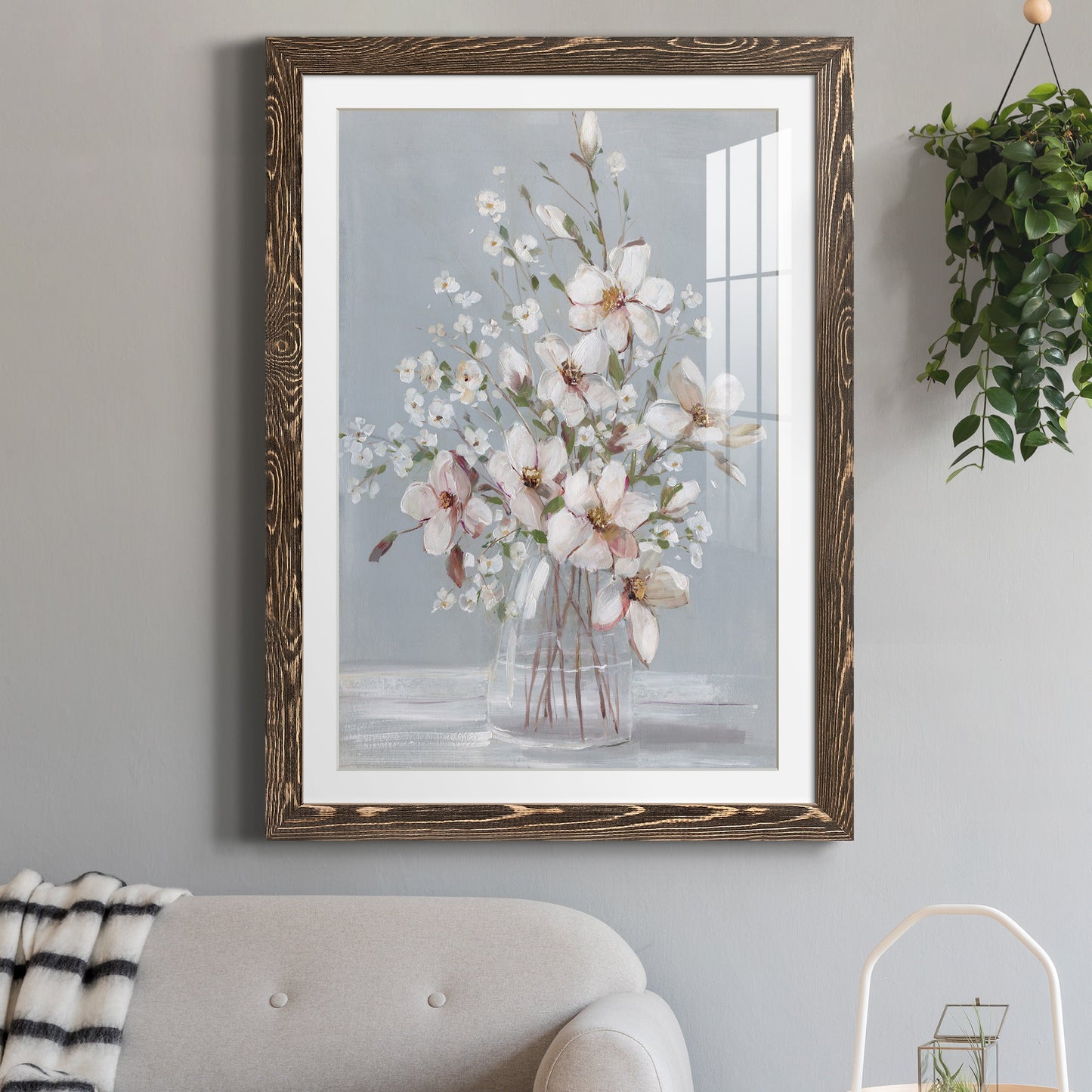 Magnolia Romance - Premium Framed Print - Distressed Barnwood Frame - Ready to Hang