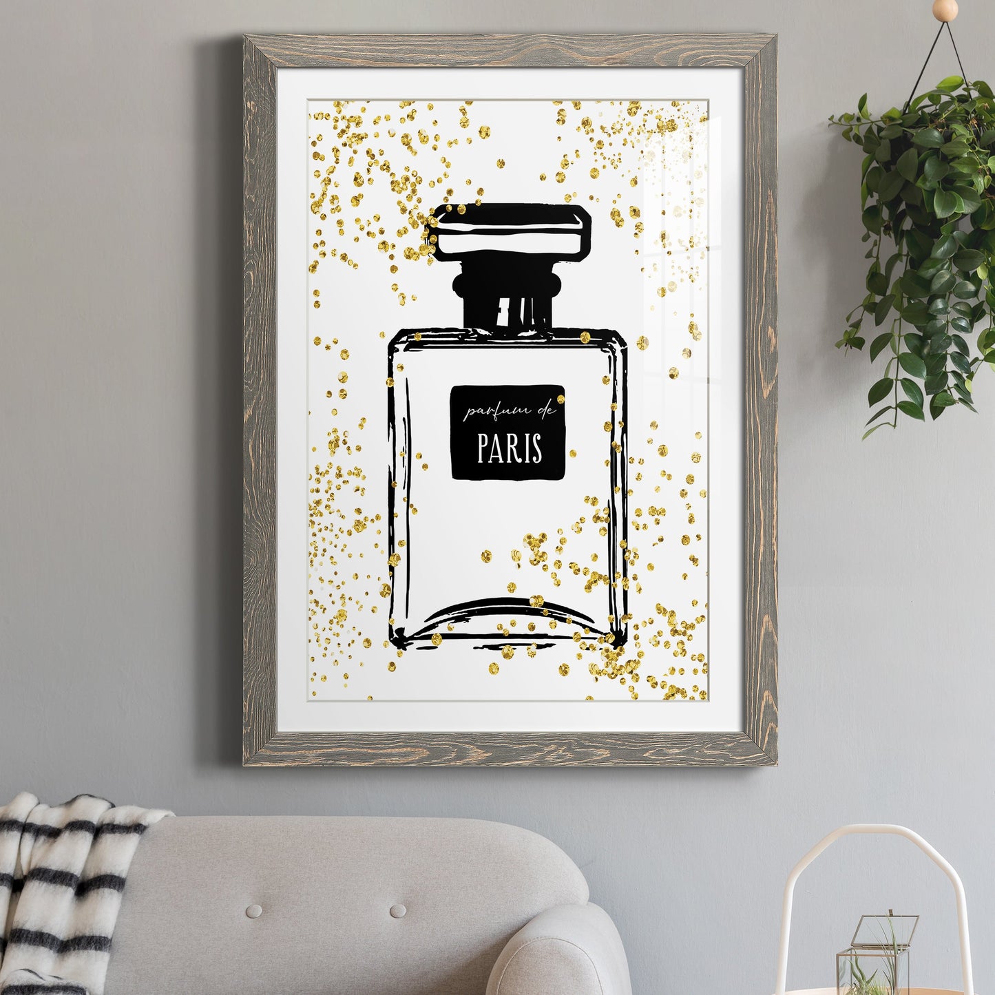 Glitter Perfume I - Premium Framed Print - Distressed Barnwood Frame - Ready to Hang