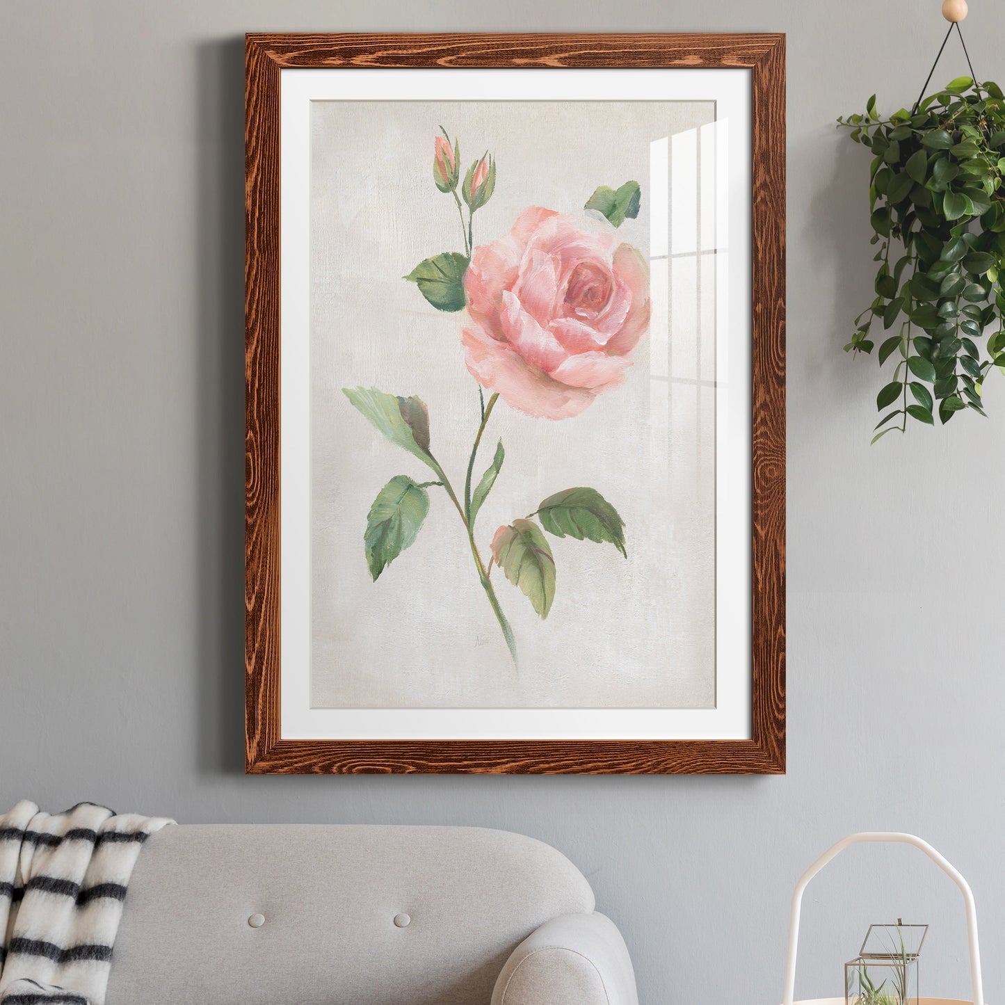 Grandiflora I - Premium Framed Print - Distressed Barnwood Frame - Ready to Hang