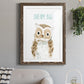 Dream Big Owl - Premium Framed Print - Distressed Barnwood Frame - Ready to Hang