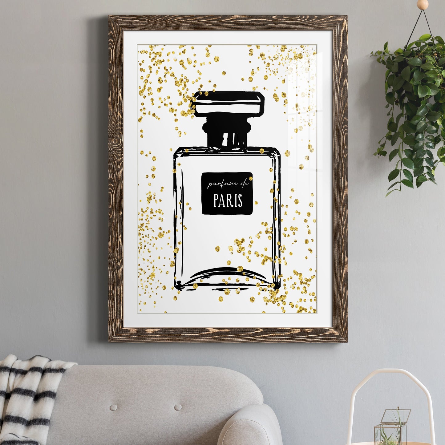 Glitter Perfume I - Premium Framed Print - Distressed Barnwood Frame - Ready to Hang