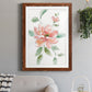 Peony Contour - Barnwood Framed Art Print