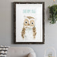 Dream Big Owl - Premium Framed Print - Distressed Barnwood Frame - Ready to Hang