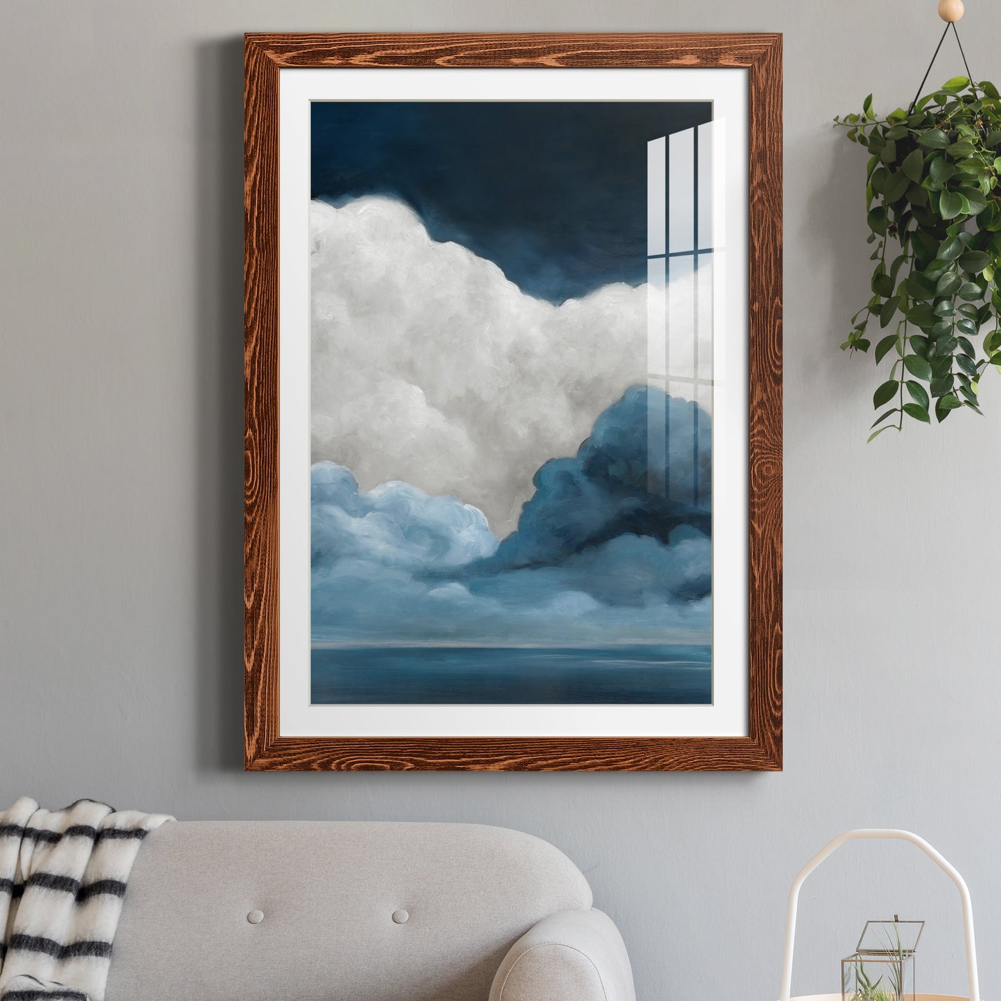 Nature's Drama I - Premium Framed Print - Distressed Barnwood Frame - Ready to Hang