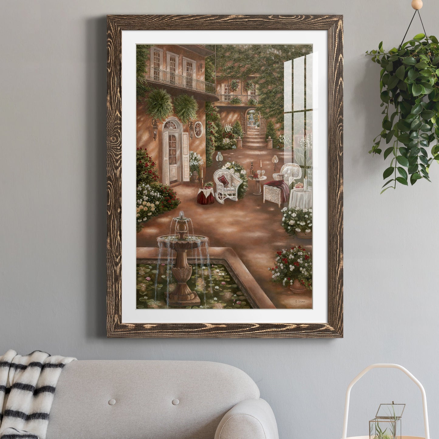 Evening Cocktails I - Premium Framed Print - Distressed Barnwood Frame - Ready to Hang