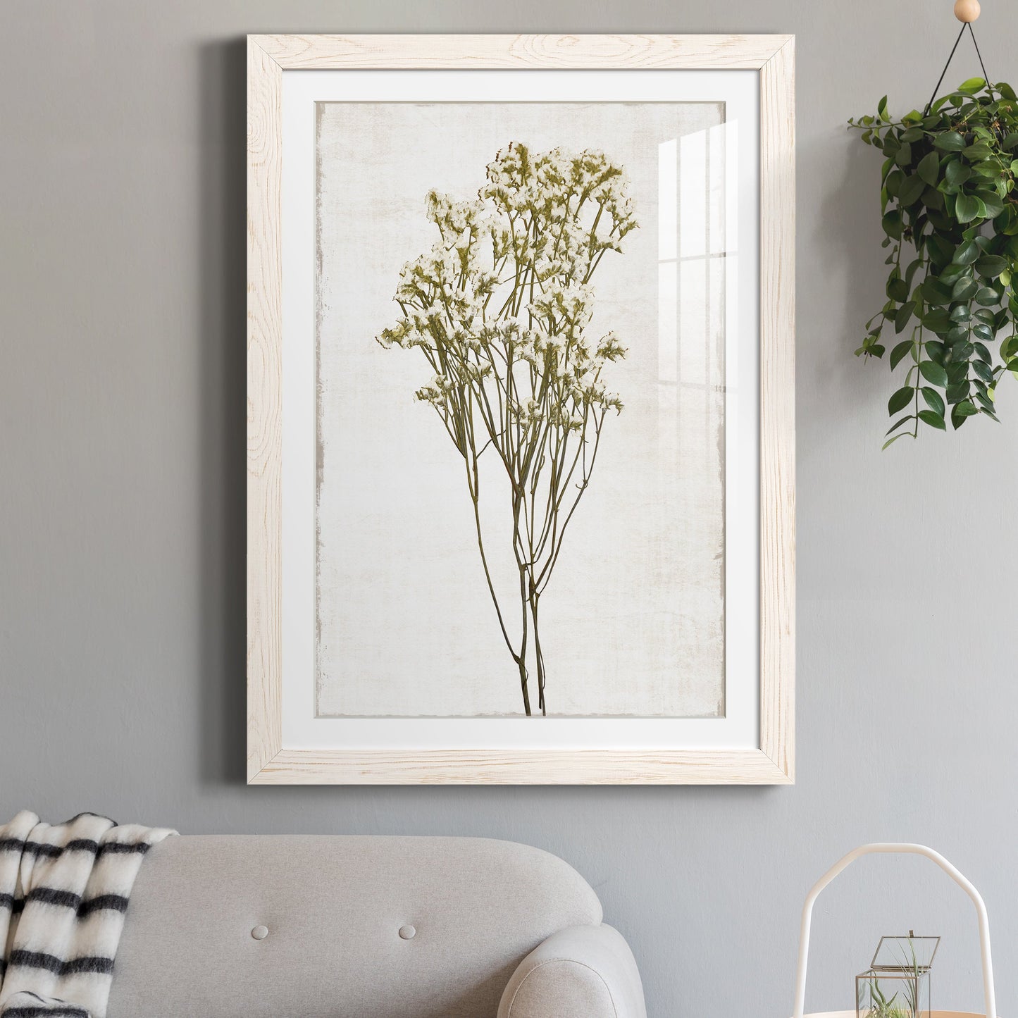 Farmhouse Pressed Flower II - Barnwood Framed Art Print