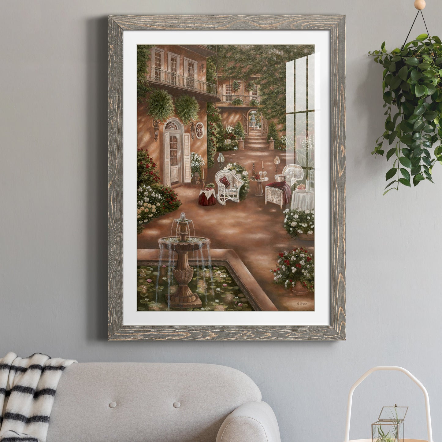 Evening Cocktails I - Premium Framed Print - Distressed Barnwood Frame - Ready to Hang