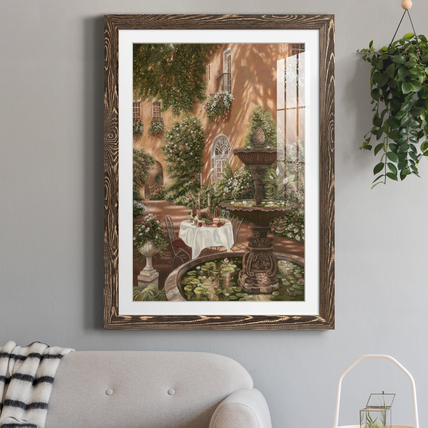 Evening Cocktails II - Premium Framed Print - Distressed Barnwood Frame - Ready to Hang