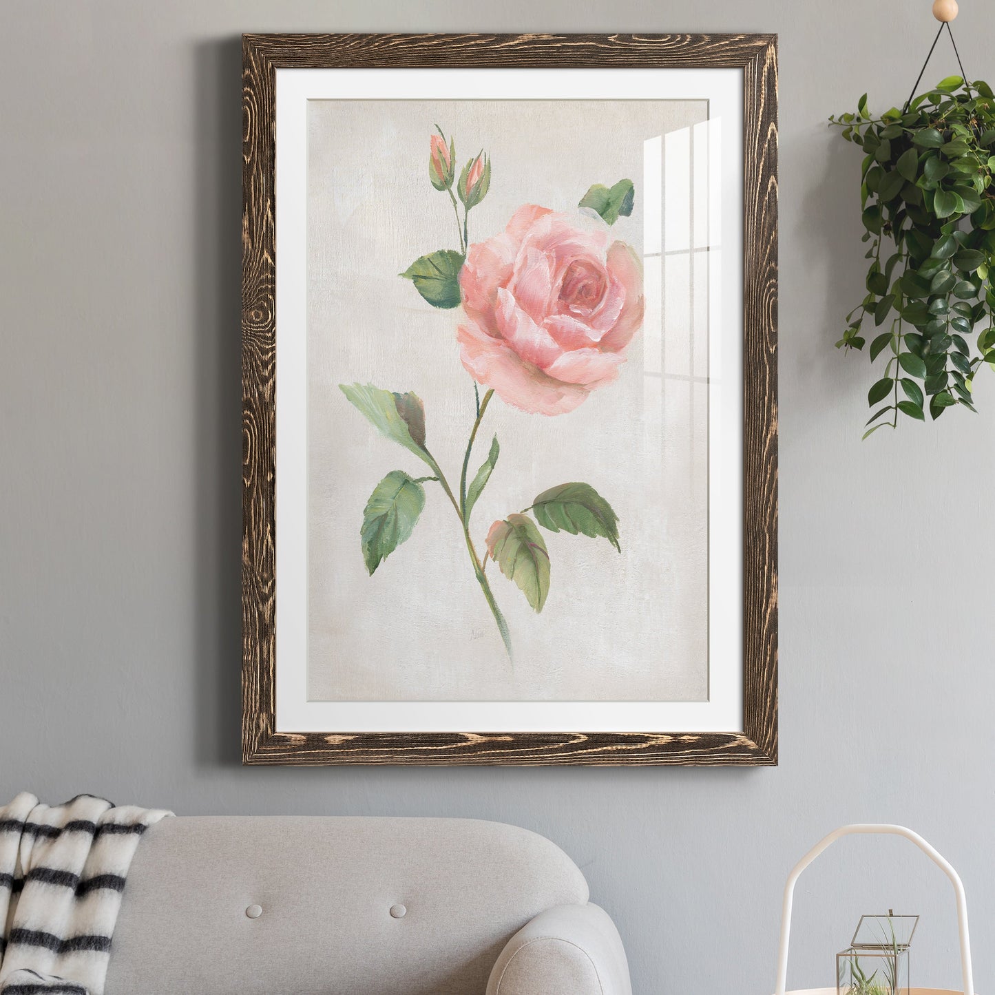 Grandiflora I - Premium Framed Print - Distressed Barnwood Frame - Ready to Hang