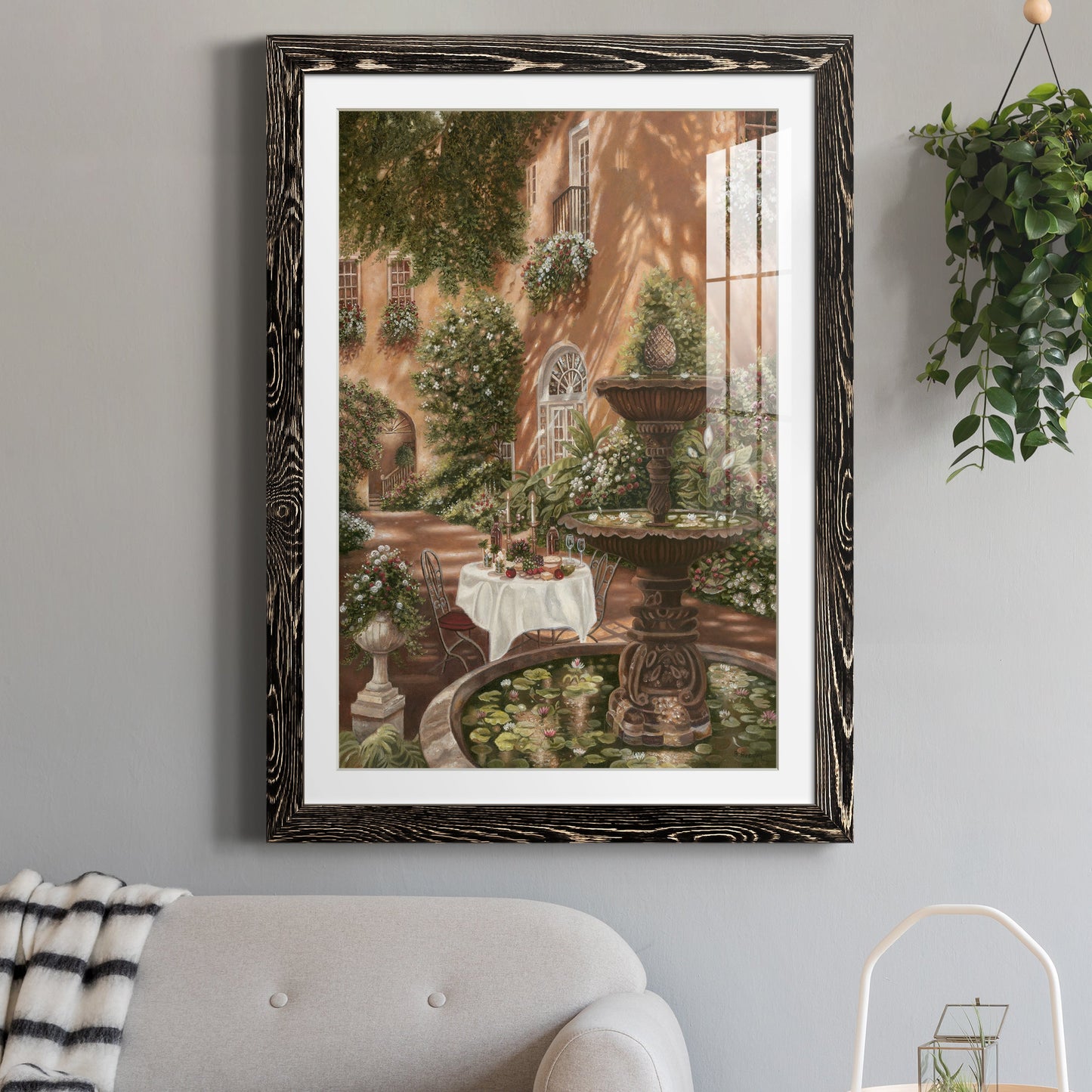 Evening Cocktails II - Premium Framed Print - Distressed Barnwood Frame - Ready to Hang