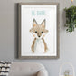 Be Brave Fox - Premium Framed Print - Distressed Barnwood Frame - Ready to Hang