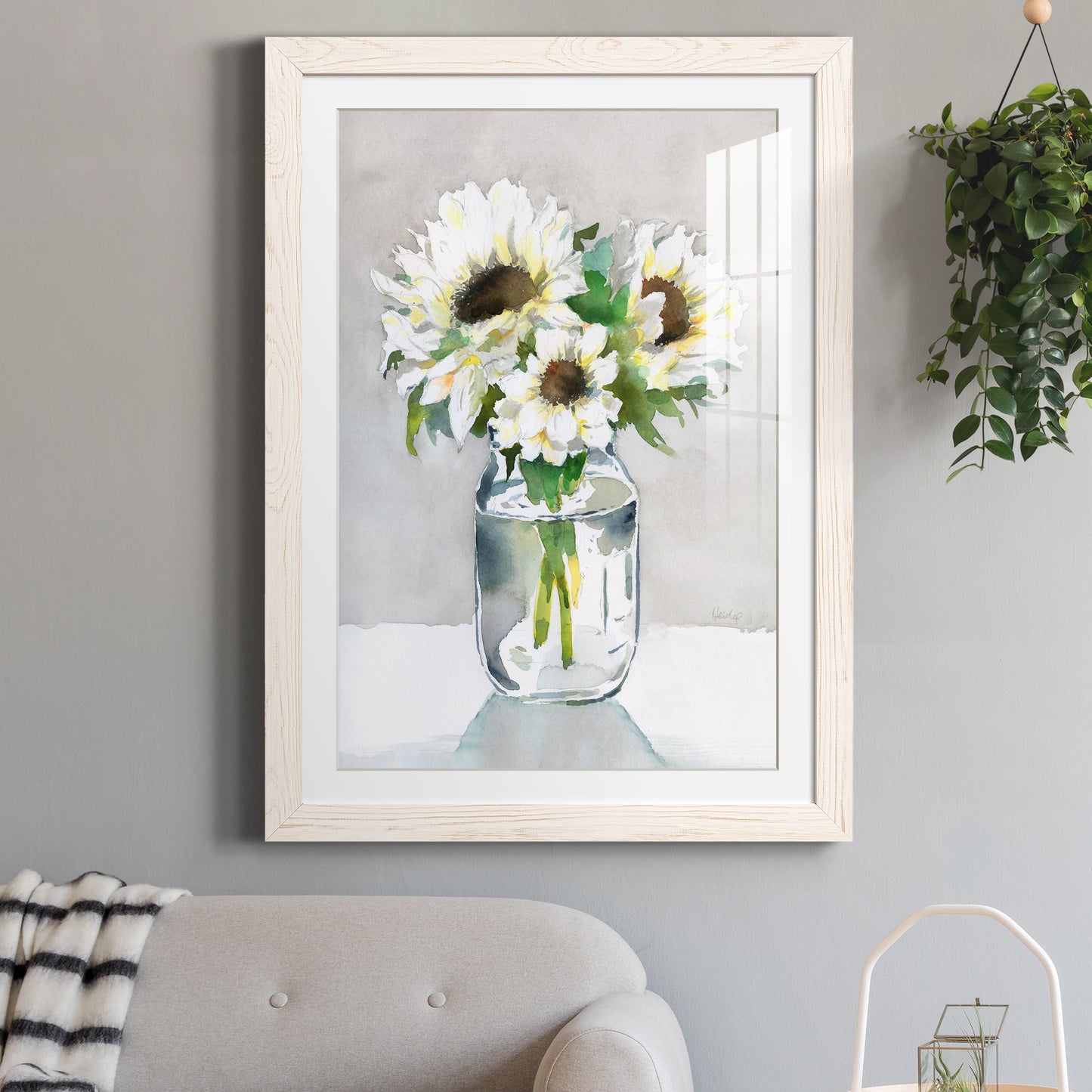 Sunflower II - Premium Framed Print - Distressed Barnwood Frame - Ready to Hang