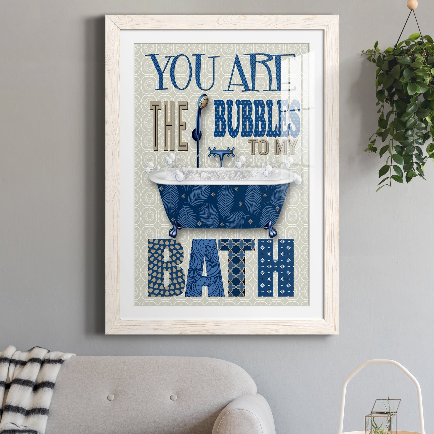 Bubble Bath - Premium Framed Print - Distressed Barnwood Frame - Ready to Hang