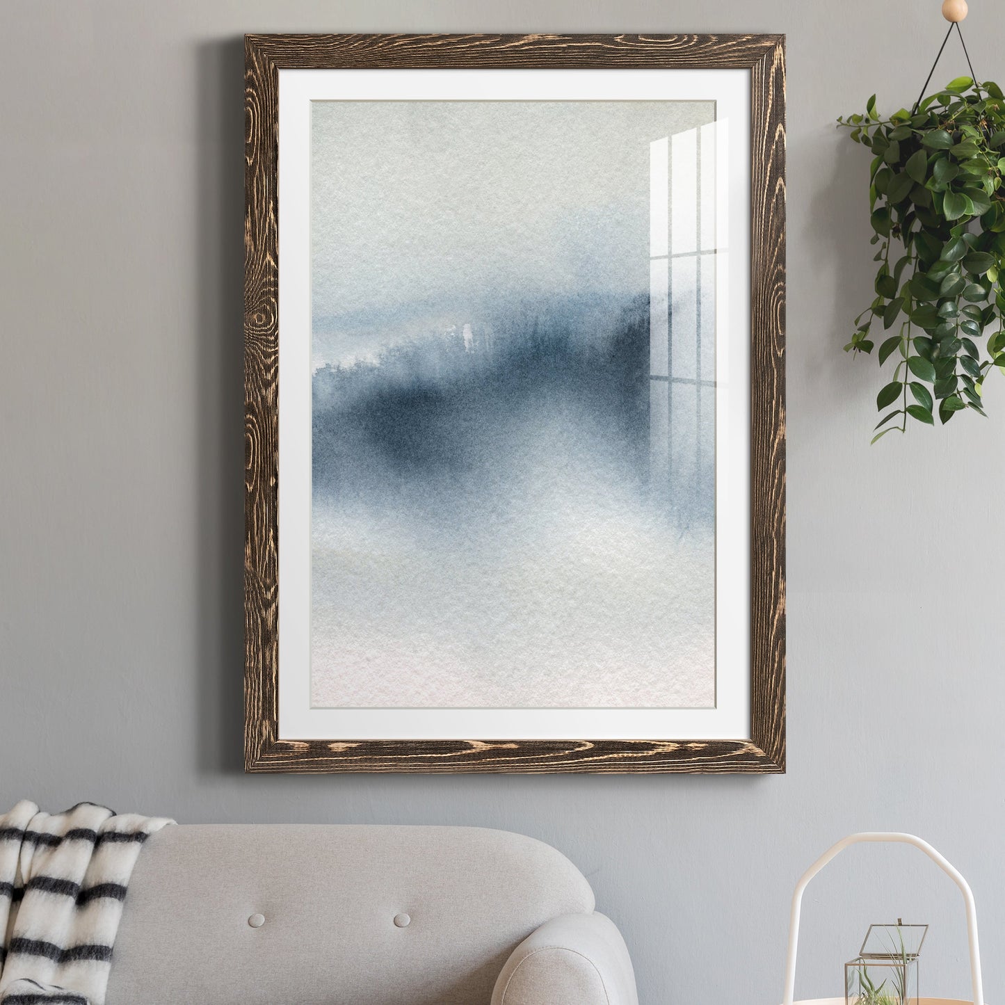 Summer Rain I - Premium Framed Print - Distressed Barnwood Frame - Ready to Hang