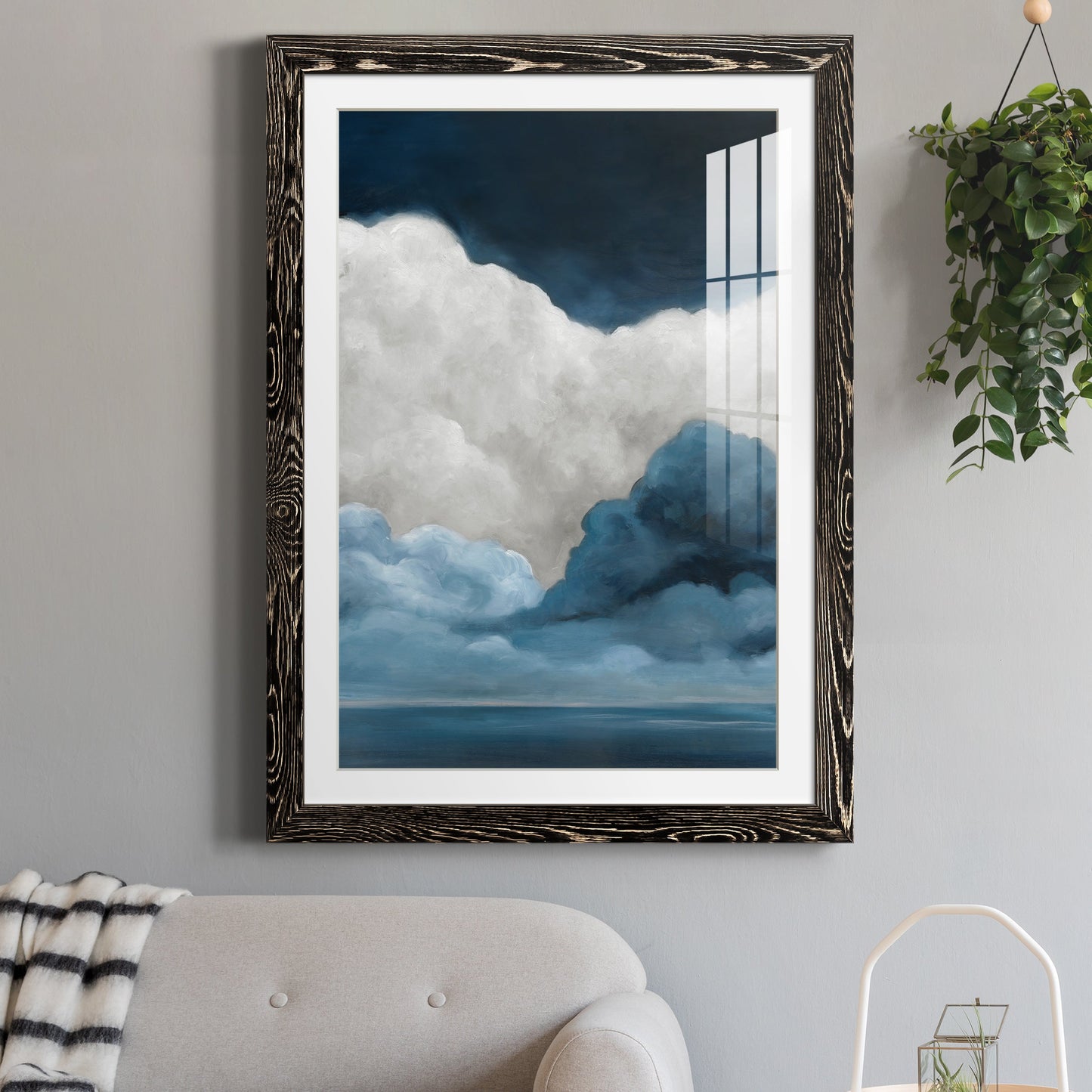 Nature's Drama I - Premium Framed Print - Distressed Barnwood Frame - Ready to Hang