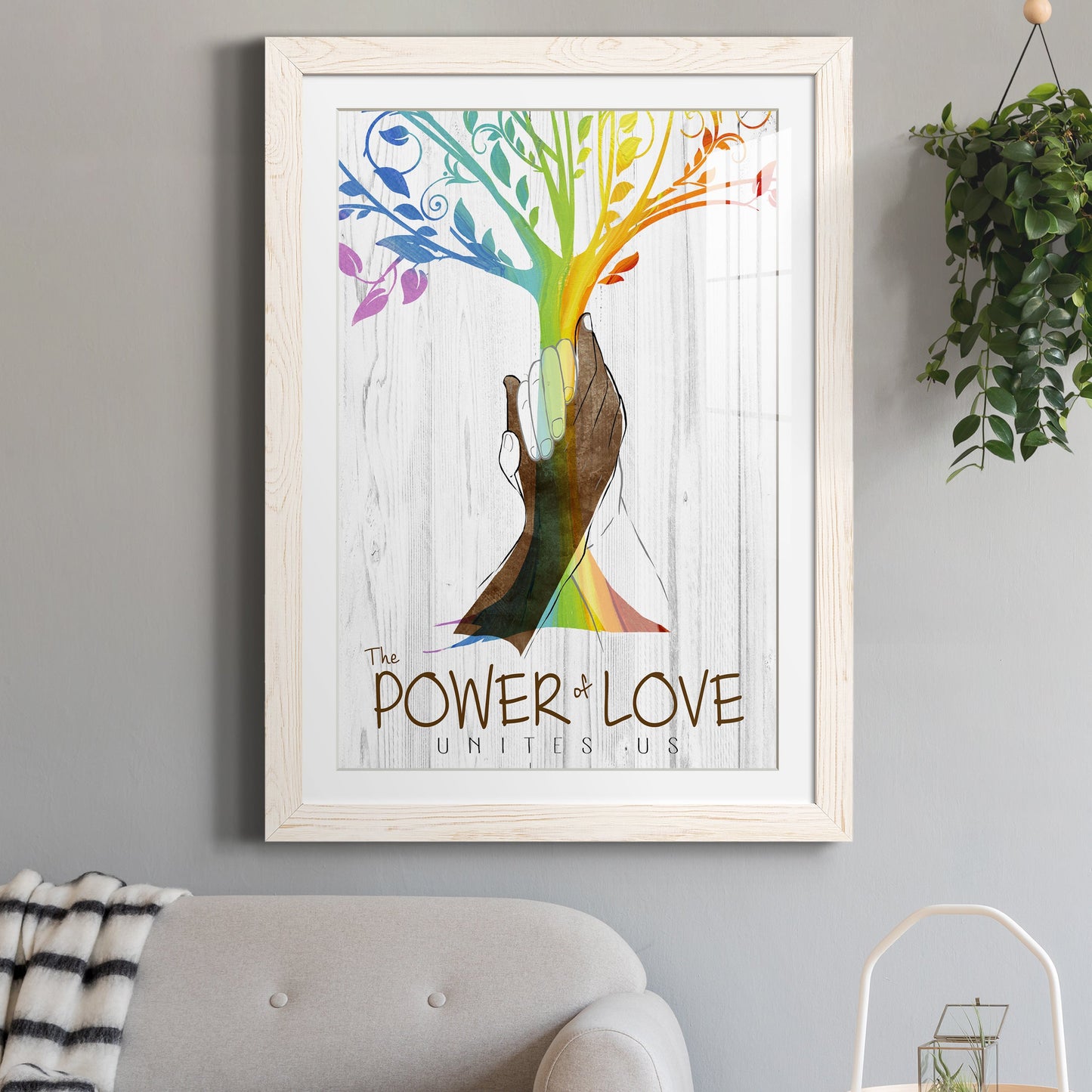 Power of Love - Premium Framed Print - Distressed Barnwood Frame - Ready to Hang