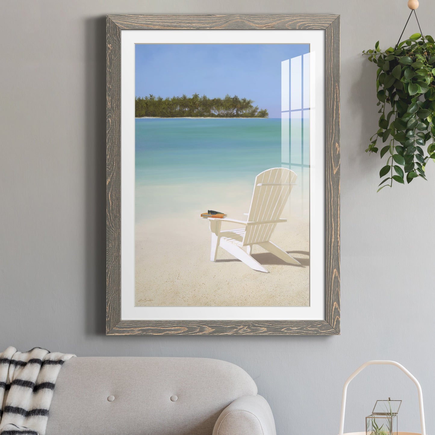 Beachfront Property - Premium Framed Print - Distressed Barnwood Frame - Ready to Hang