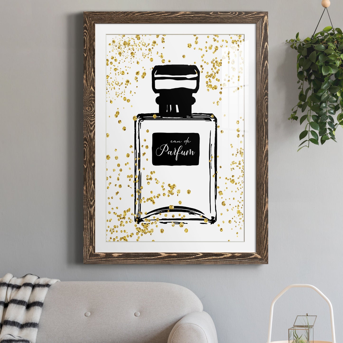 Glitter Perfume II - Premium Framed Print - Distressed Barnwood Frame - Ready to Hang