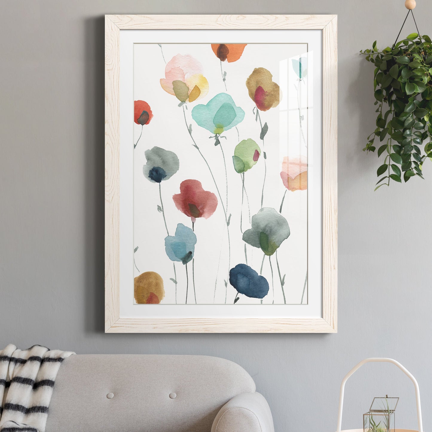 Lollipop Garden I - Premium Framed Print - Distressed Barnwood Frame - Ready to Hang