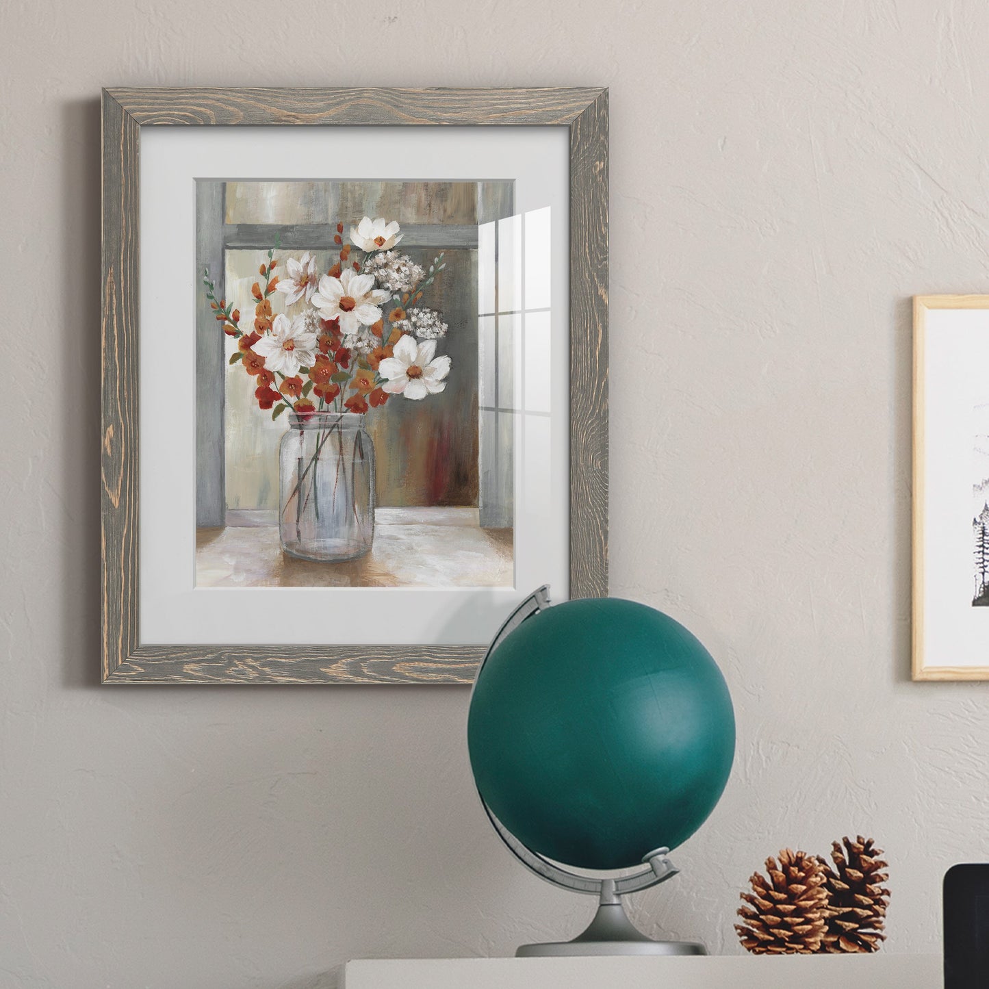 Autumn Spray - Barnwood Framed Art Print