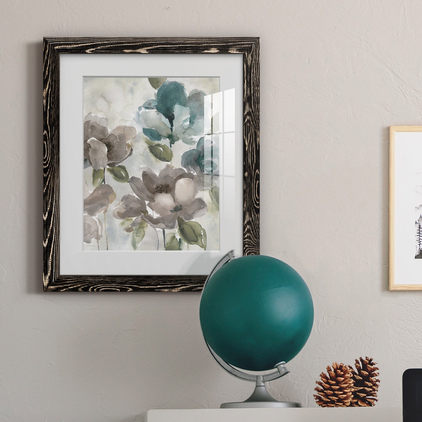 Topaz Garden II - Barnwood Framed Art Print