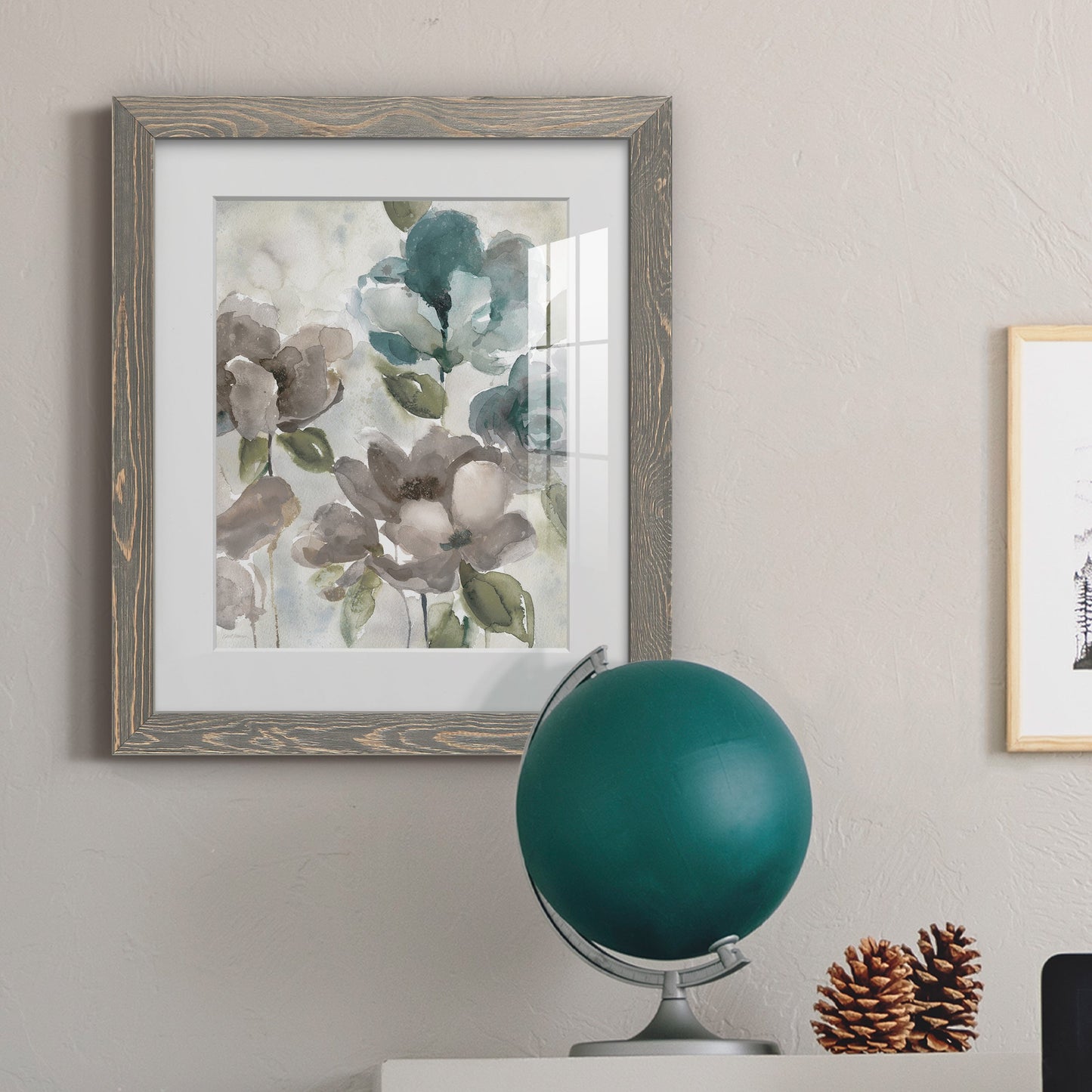 Topaz Garden II - Barnwood Framed Art Print