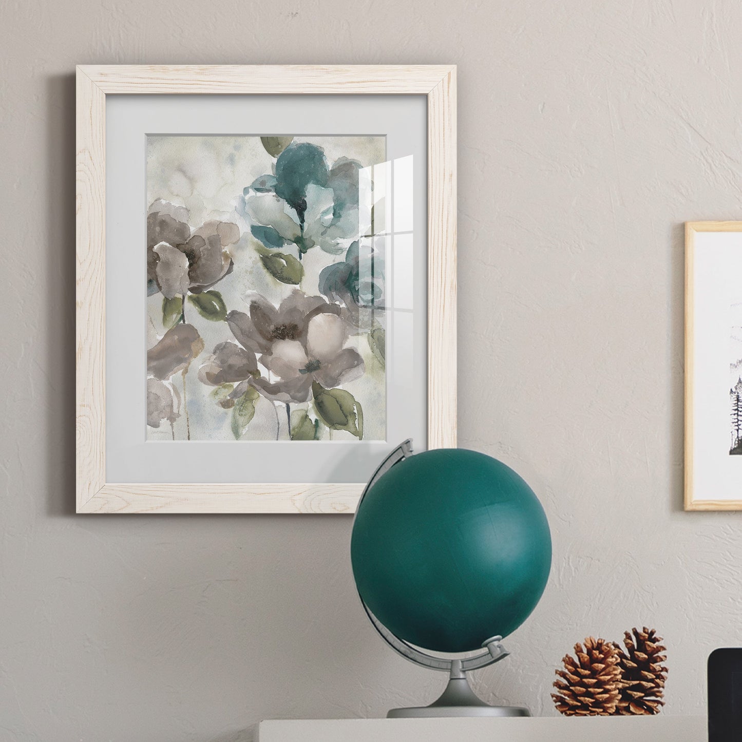 Topaz Garden II - Barnwood Framed Art Print