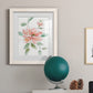 Peony Contour - Barnwood Framed Art Print