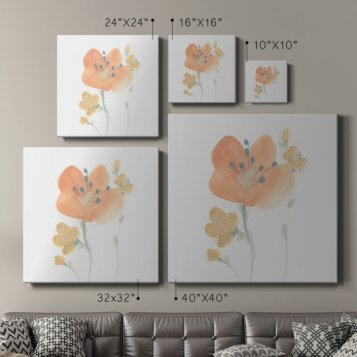 Petite Petals VI - Canvas Art Print