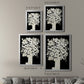 Floral Silhouette - Modern Framed Canvas Print