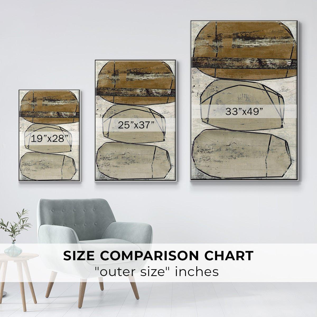 Dim Sum I - Floater Framed Canvas Print