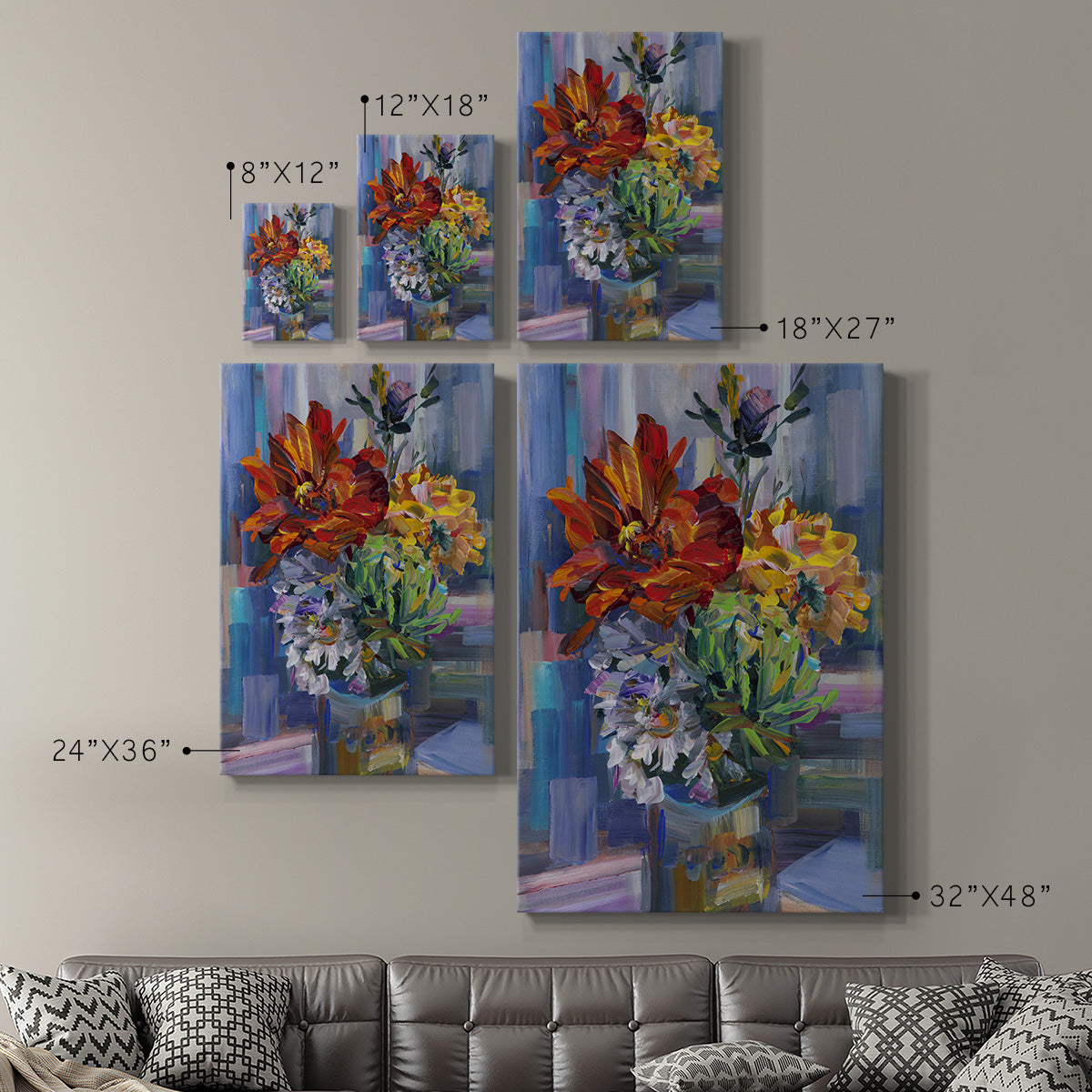 Modern Bouquet - Canvas Art Print